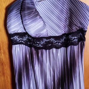 Purple and black party/cocktail dress